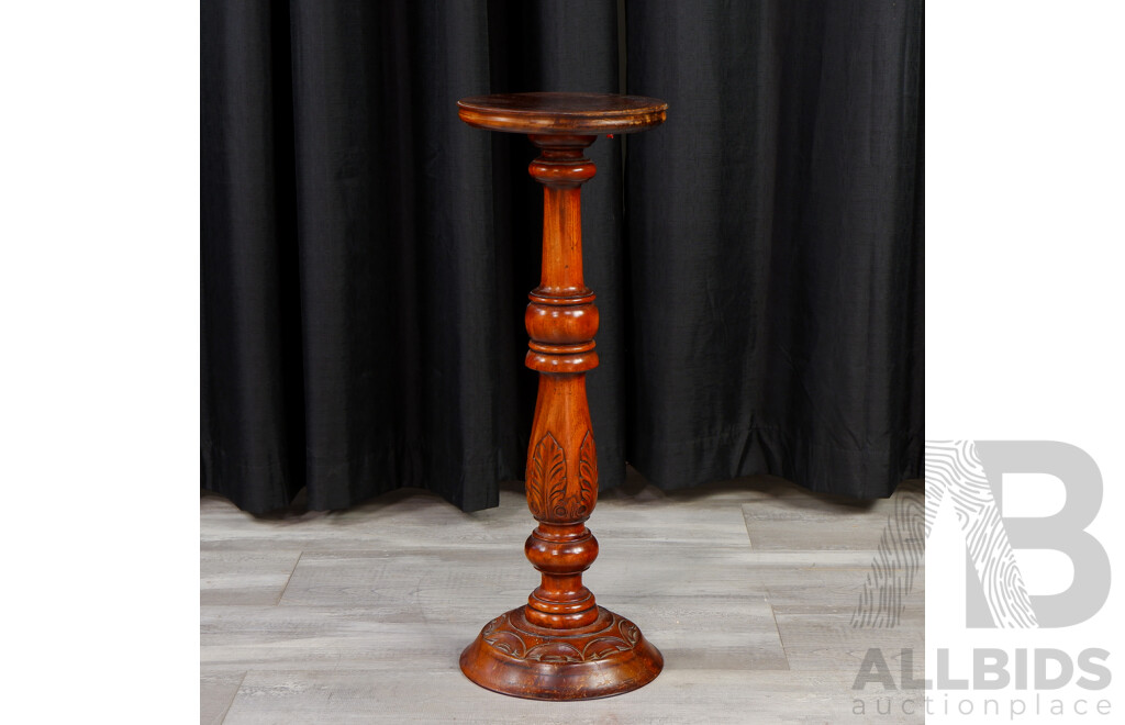 Turned Timber Pedestal