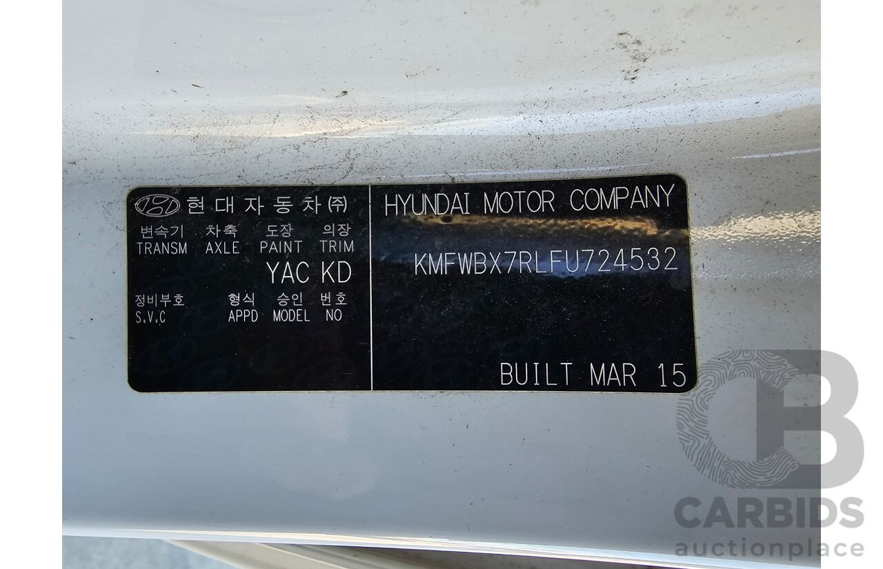 4/2015 Hyundai iLoad TQ MY15 4d Van White 2.4L