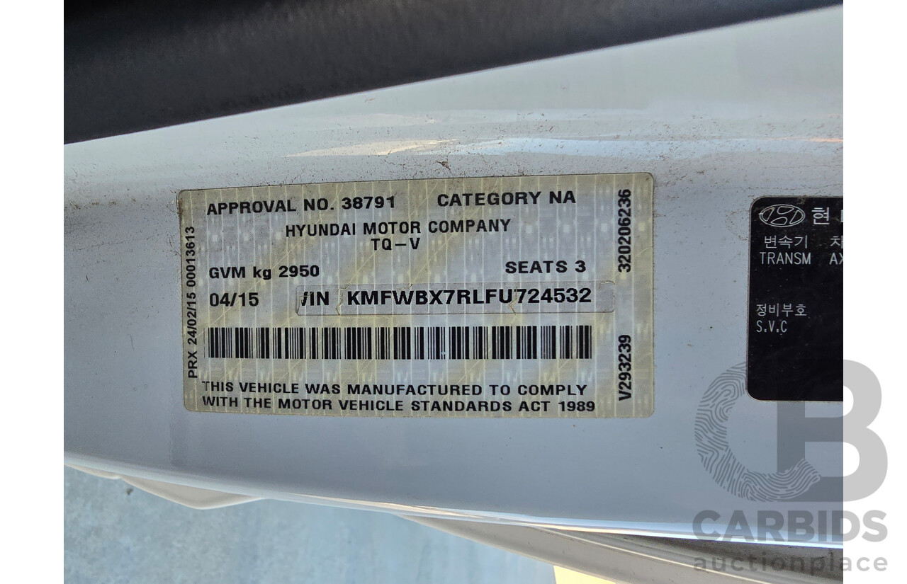 4/2015 Hyundai iLoad TQ MY15 4d Van White 2.4L