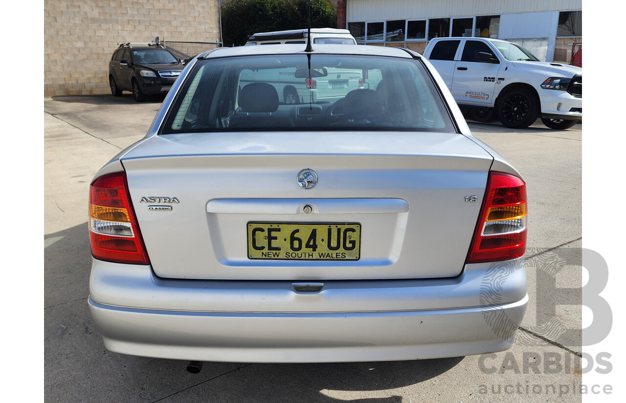 06/2005 Holden Astra CLASSIC FWD TS 4D Sedan Silver 1.8L