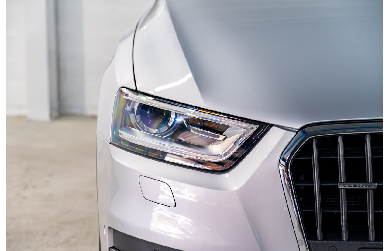 2/2013 Audi Q3 2.0 TFSI Quattro (AWD) 8U 4d Wagon Ice Silver Metallic Turbo 2.0L