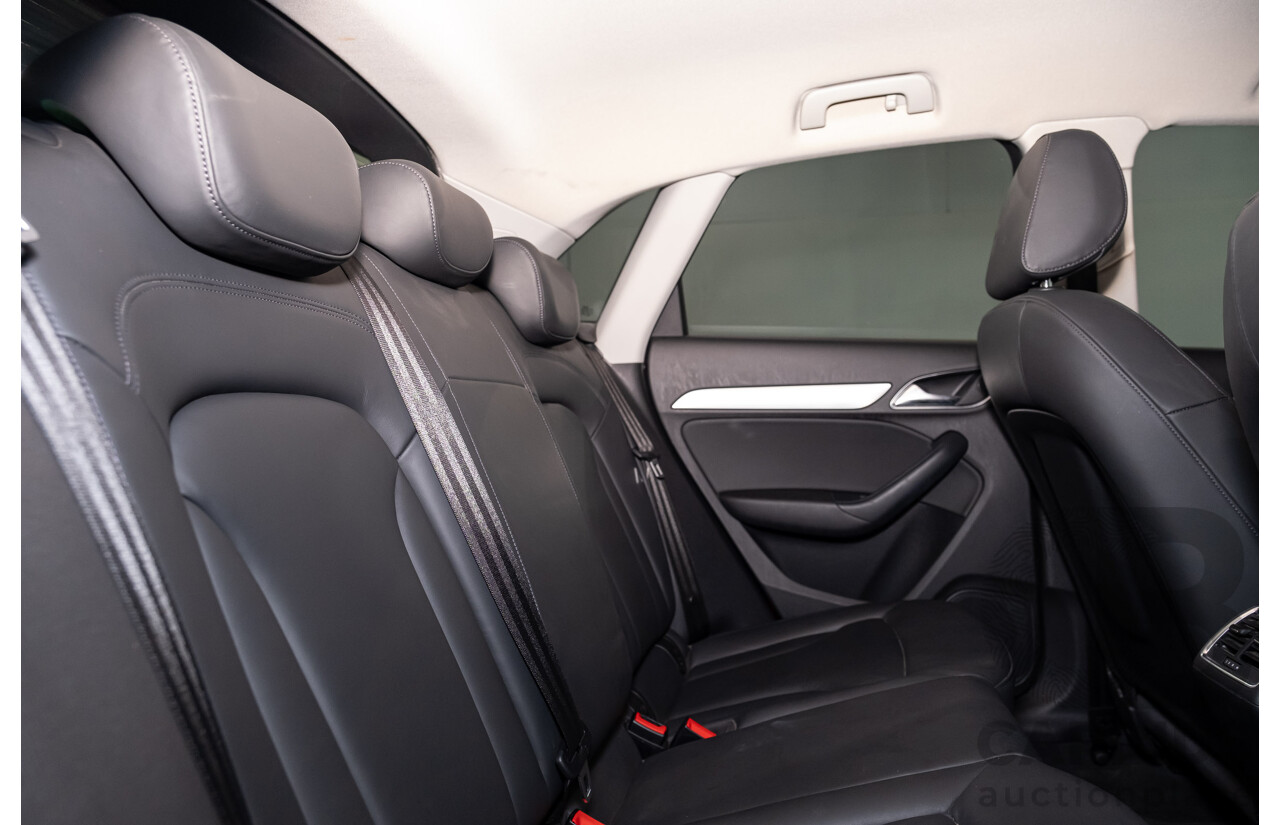 2/2013 Audi Q3 2.0 TFSI Quattro (AWD) 8U 4d Wagon Ice Silver Metallic Turbo 2.0L