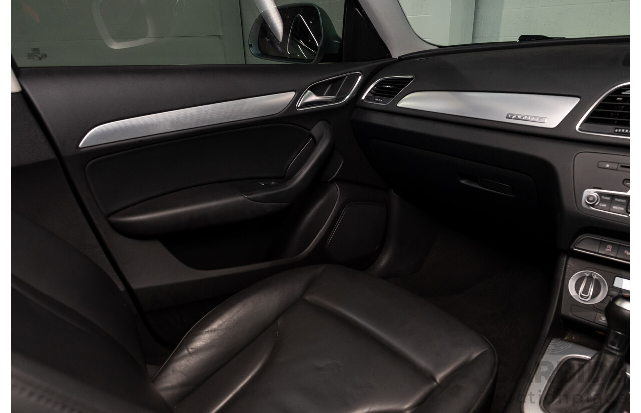 2/2013 Audi Q3 2.0 TFSI Quattro (AWD) 8U 4d Wagon Ice Silver Metallic Turbo 2.0L