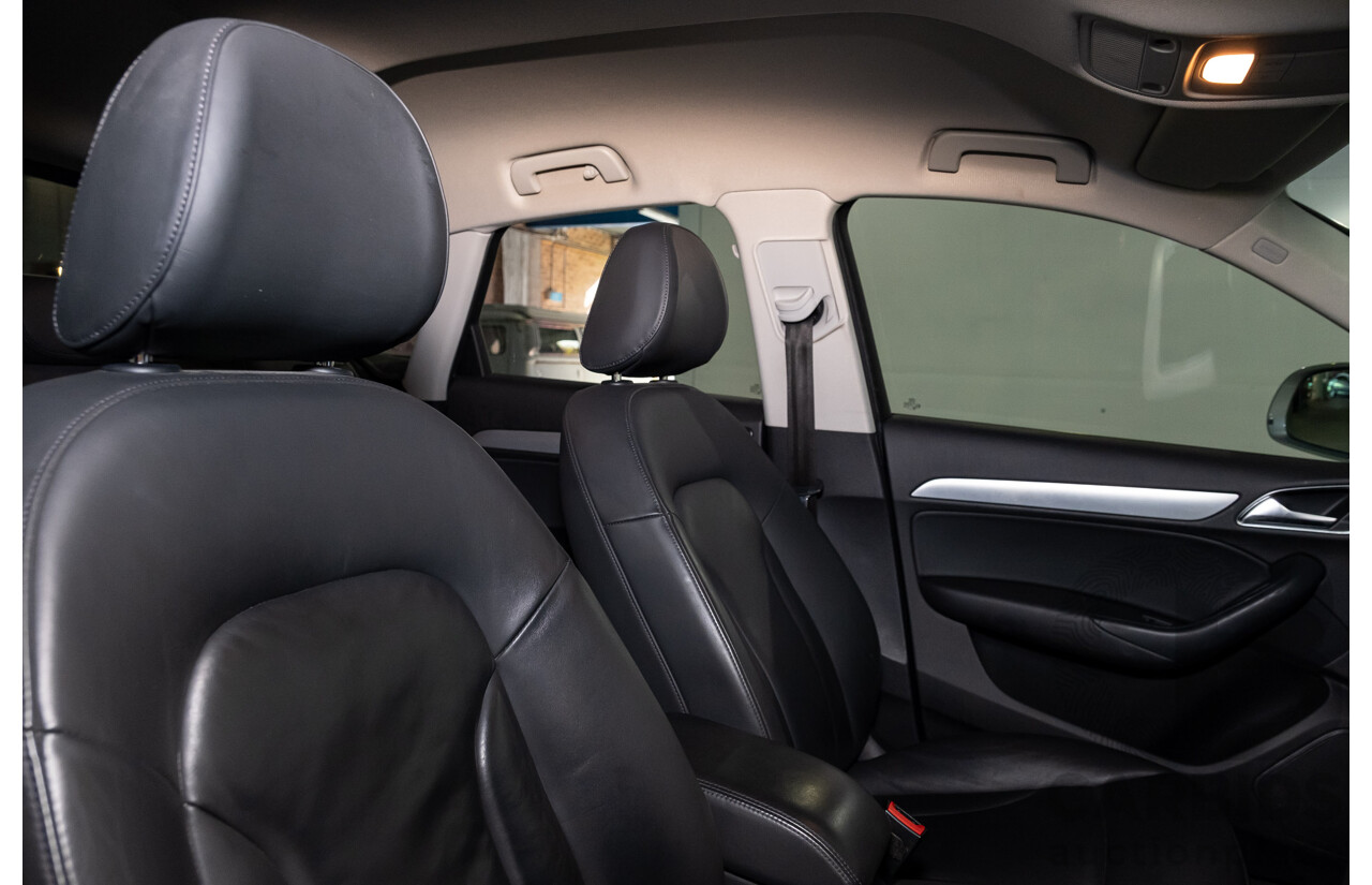 2/2013 Audi Q3 2.0 TFSI Quattro (AWD) 8U 4d Wagon Ice Silver Metallic Turbo 2.0L