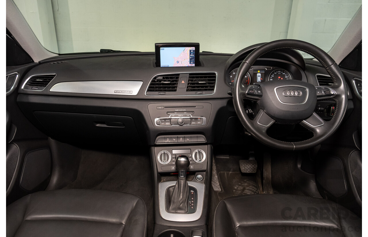 2/2013 Audi Q3 2.0 TFSI Quattro (AWD) 8U 4d Wagon Ice Silver Metallic Turbo 2.0L