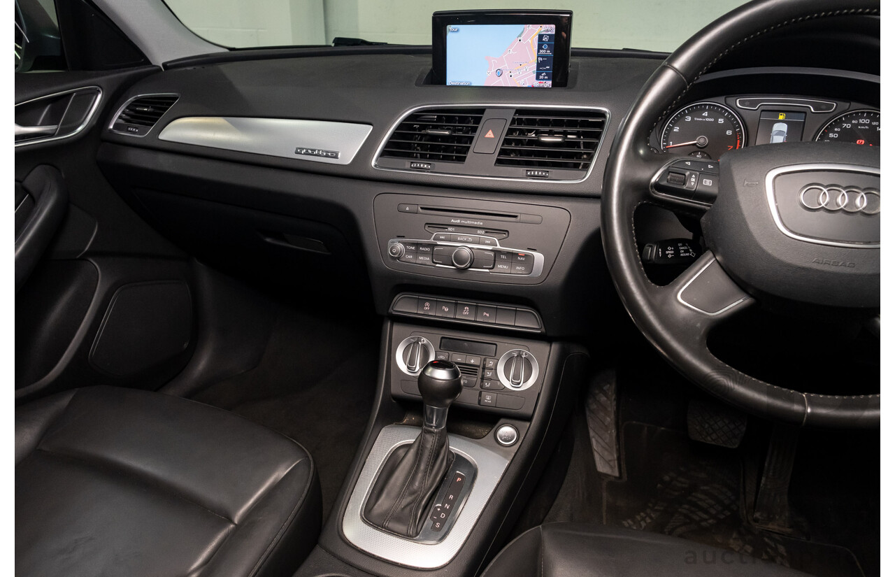 2/2013 Audi Q3 2.0 TFSI Quattro (AWD) 8U 4d Wagon Ice Silver Metallic Turbo 2.0L