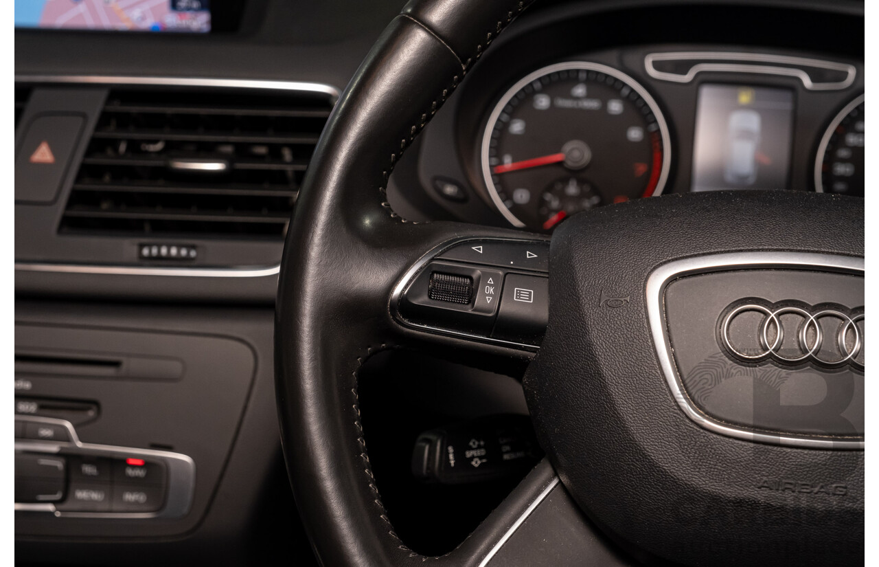 2/2013 Audi Q3 2.0 TFSI Quattro (AWD) 8U 4d Wagon Ice Silver Metallic Turbo 2.0L