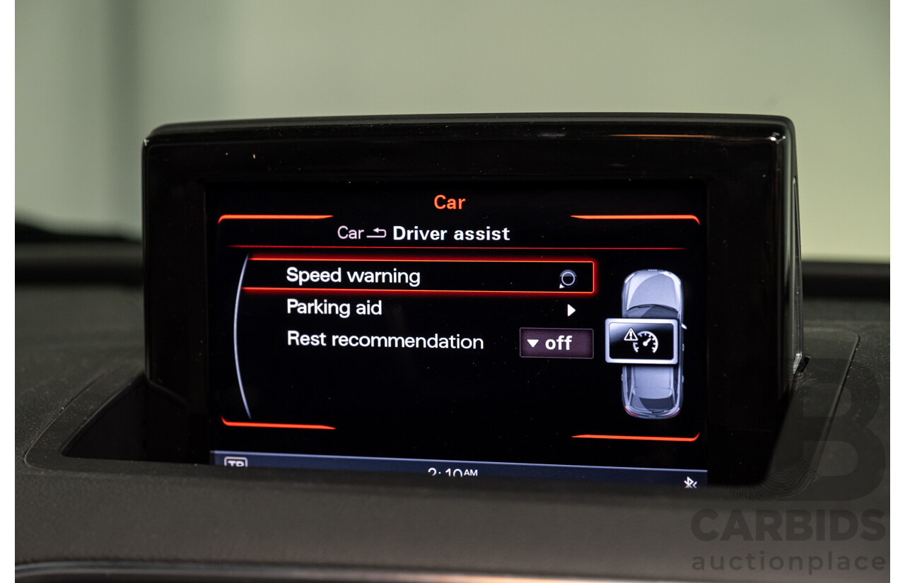 2/2013 Audi Q3 2.0 TFSI Quattro (AWD) 8U 4d Wagon Ice Silver Metallic Turbo 2.0L