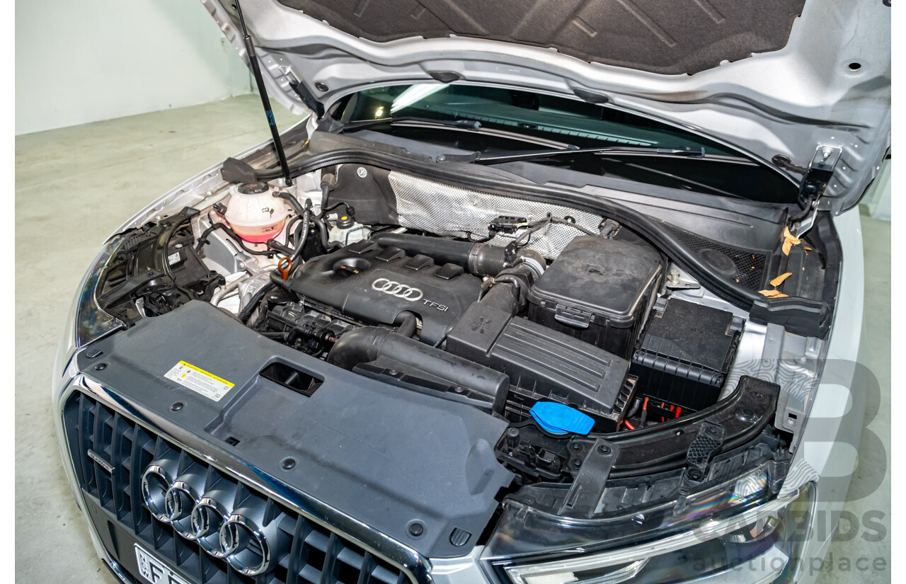 2/2013 Audi Q3 2.0 TFSI Quattro (AWD) 8U 4d Wagon Ice Silver Metallic Turbo 2.0L