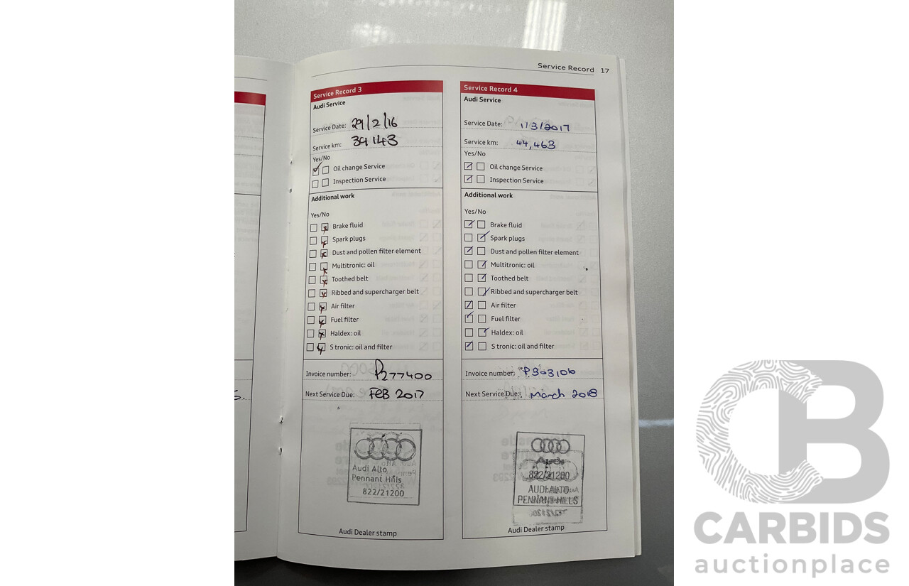 2/2013 Audi Q3 2.0 TFSI Quattro (AWD) 8U 4d Wagon Ice Silver Metallic Turbo 2.0L