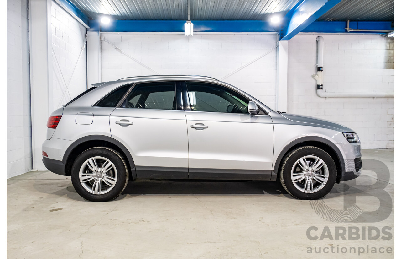 2/2013 Audi Q3 2.0 TFSI Quattro (AWD) 8U 4d Wagon Ice Silver Metallic Turbo 2.0L