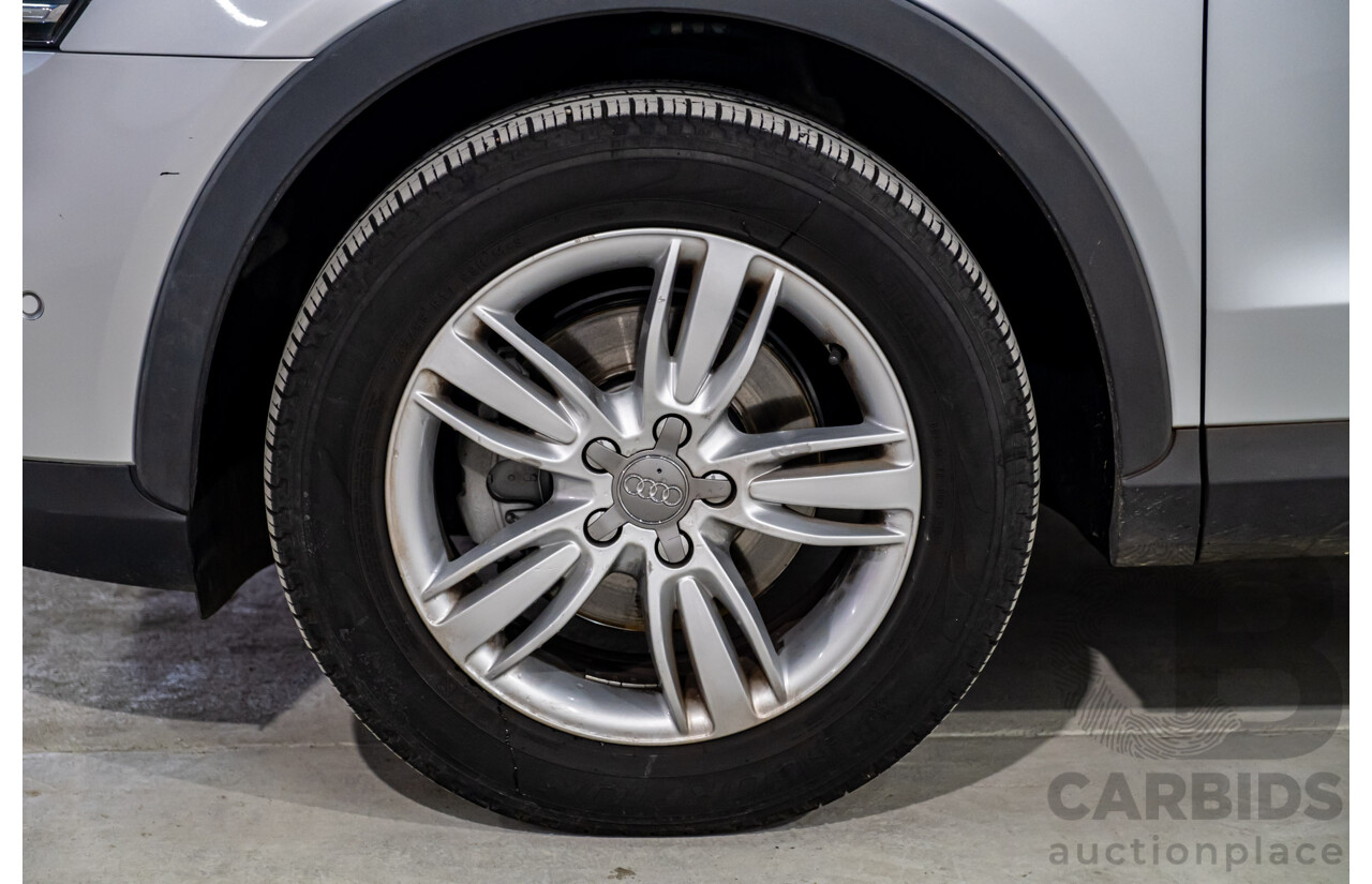 2/2013 Audi Q3 2.0 TFSI Quattro (AWD) 8U 4d Wagon Ice Silver Metallic Turbo 2.0L