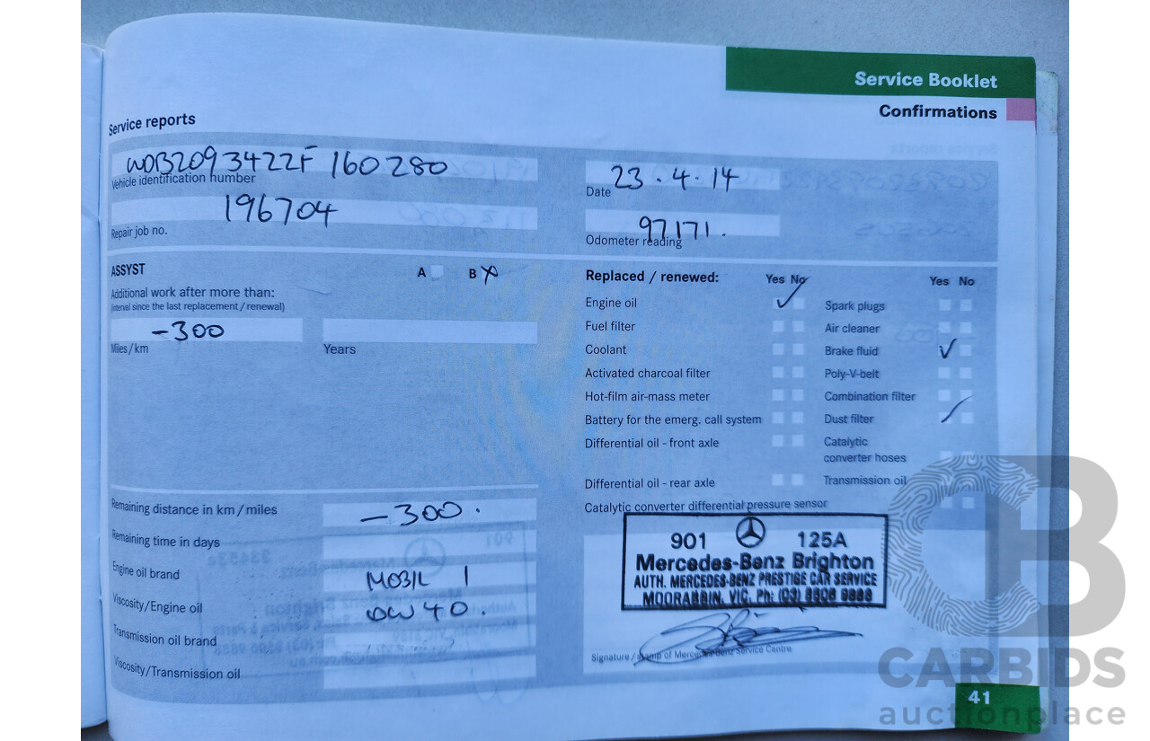 05/2005 Mercedes-Benz Clk200k ELEGANCE RWD C209 2D Coupe Black 1.8L