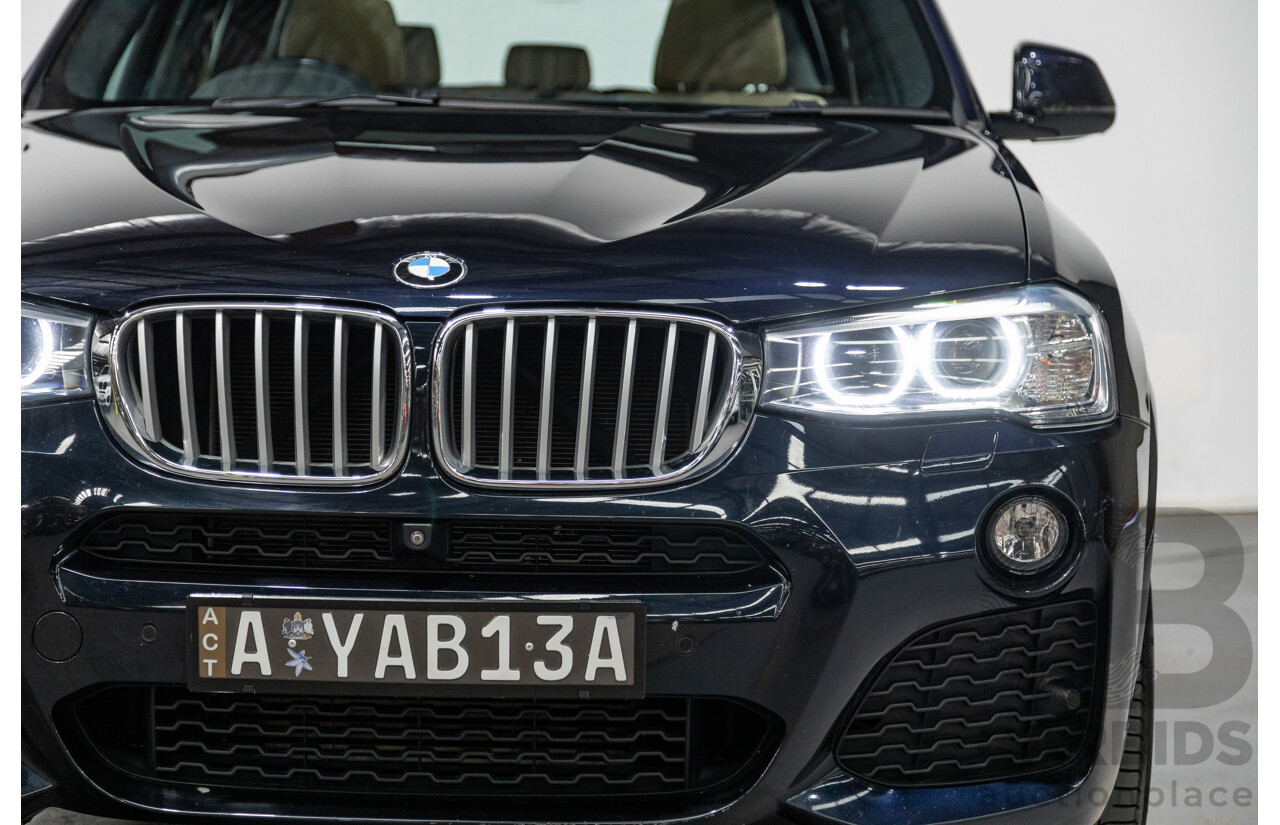 5/2017 BMW X3 Xdrive 30d LCI (AWD) F25 M-Sport Package MY17 4d Wagon Carbon Black Metallic Turbo Diesel 3.0L