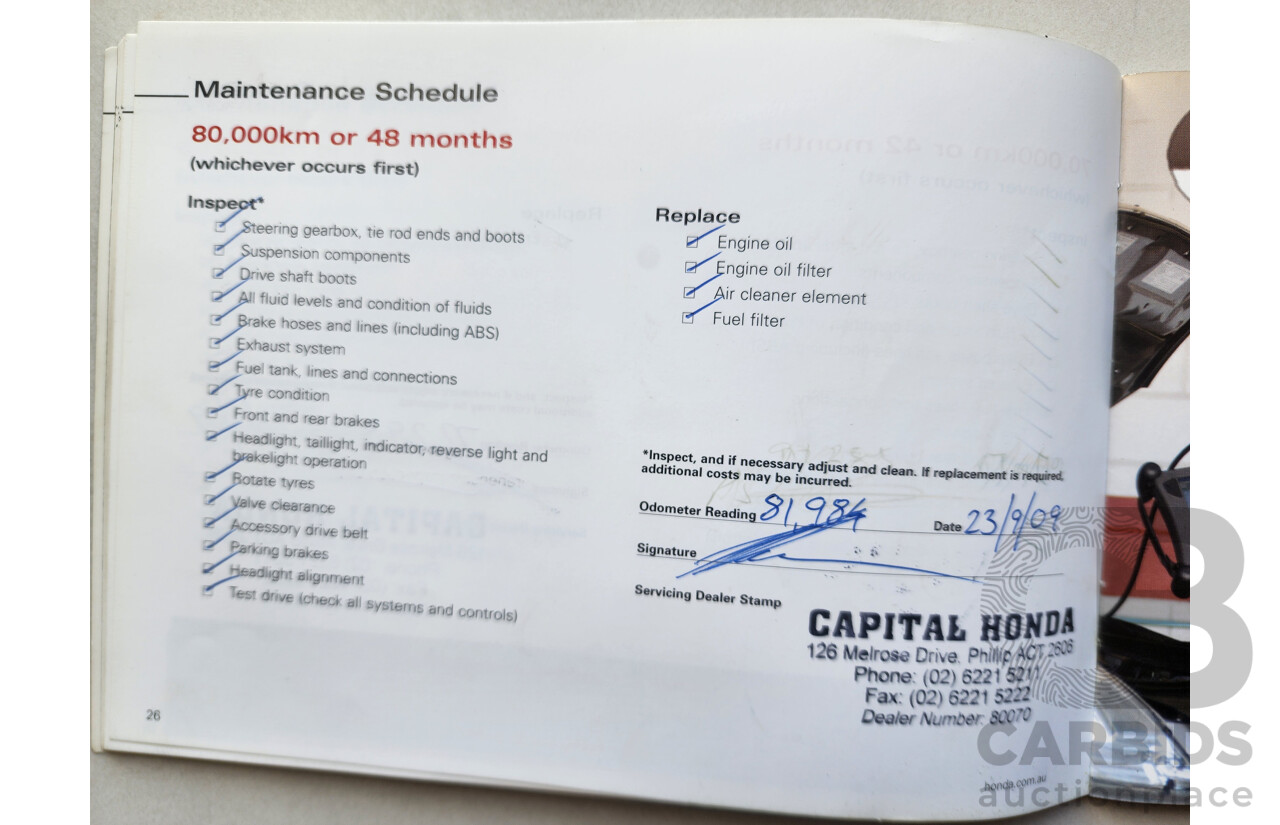 05/2005 Honda Odyssey LUXURY FWD 20 4D Wagon Silver 2.4L