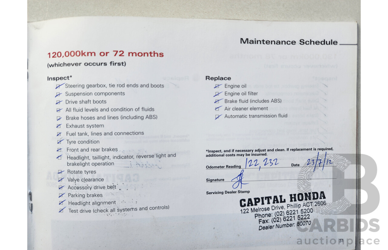 05/2005 Honda Odyssey LUXURY FWD 20 4D Wagon Silver 2.4L