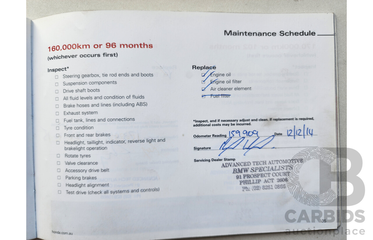 05/2005 Honda Odyssey LUXURY FWD 20 4D Wagon Silver 2.4L