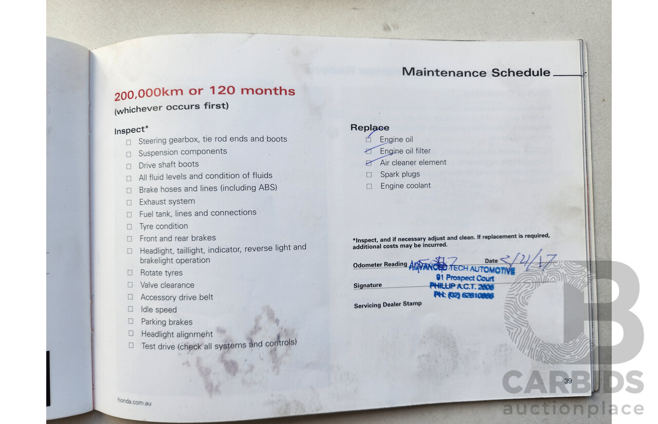 05/2005 Honda Odyssey LUXURY FWD 20 4D Wagon Silver 2.4L