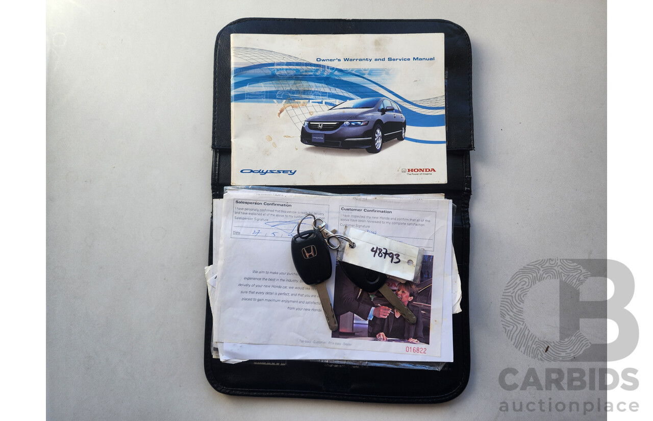 05/2005 Honda Odyssey LUXURY FWD 20 4D Wagon Silver 2.4L