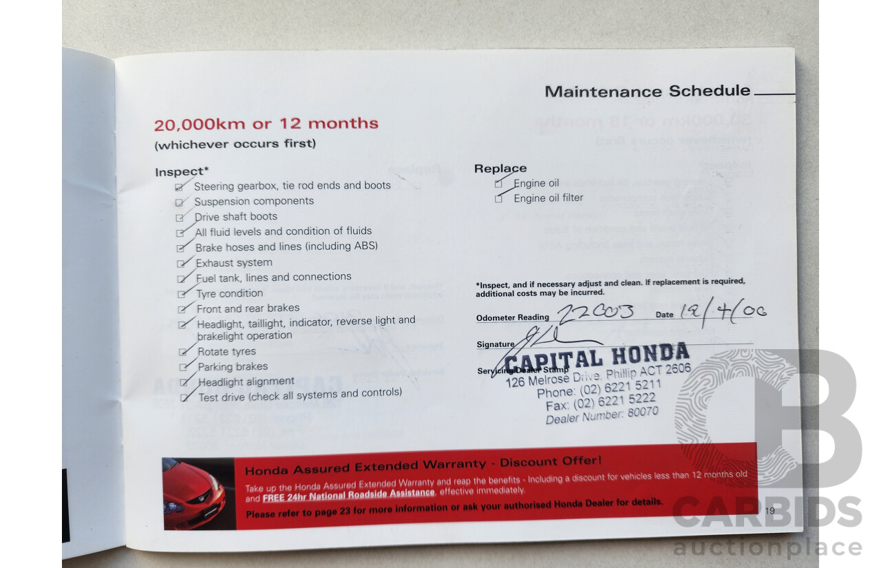 05/2005 Honda Odyssey LUXURY FWD 20 4D Wagon Silver 2.4L