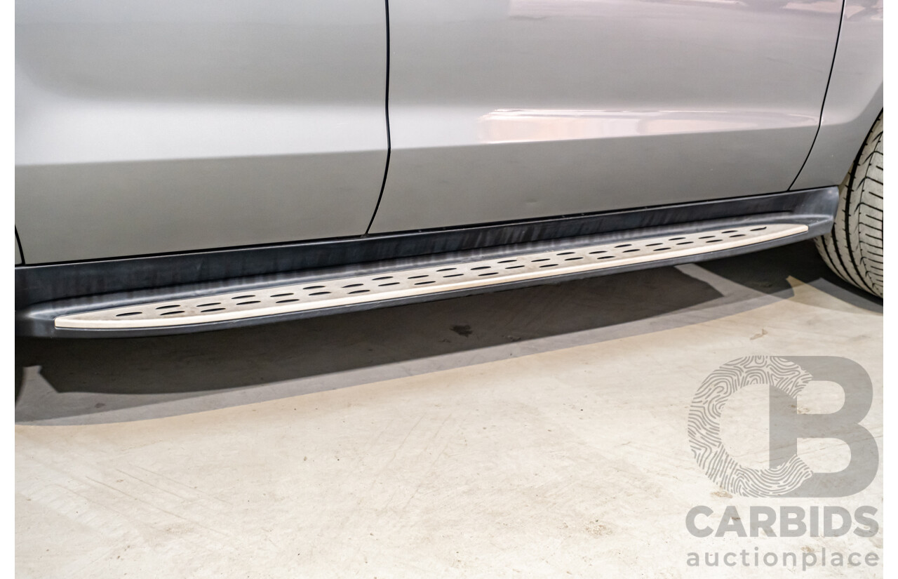 2/2013 Mercedes Benz ML63 AMG (4x4) W166 4d Wagon Palladium Silver Metallic Twin Turbo V8 5.5L