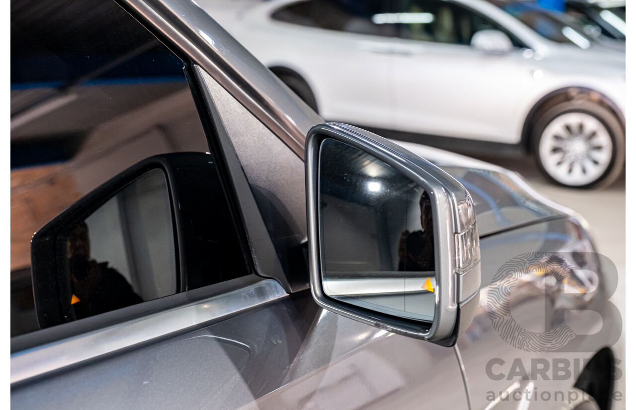 2/2013 Mercedes Benz ML63 AMG (4x4) W166 4d Wagon Palladium Silver Metallic Twin Turbo V8 5.5L