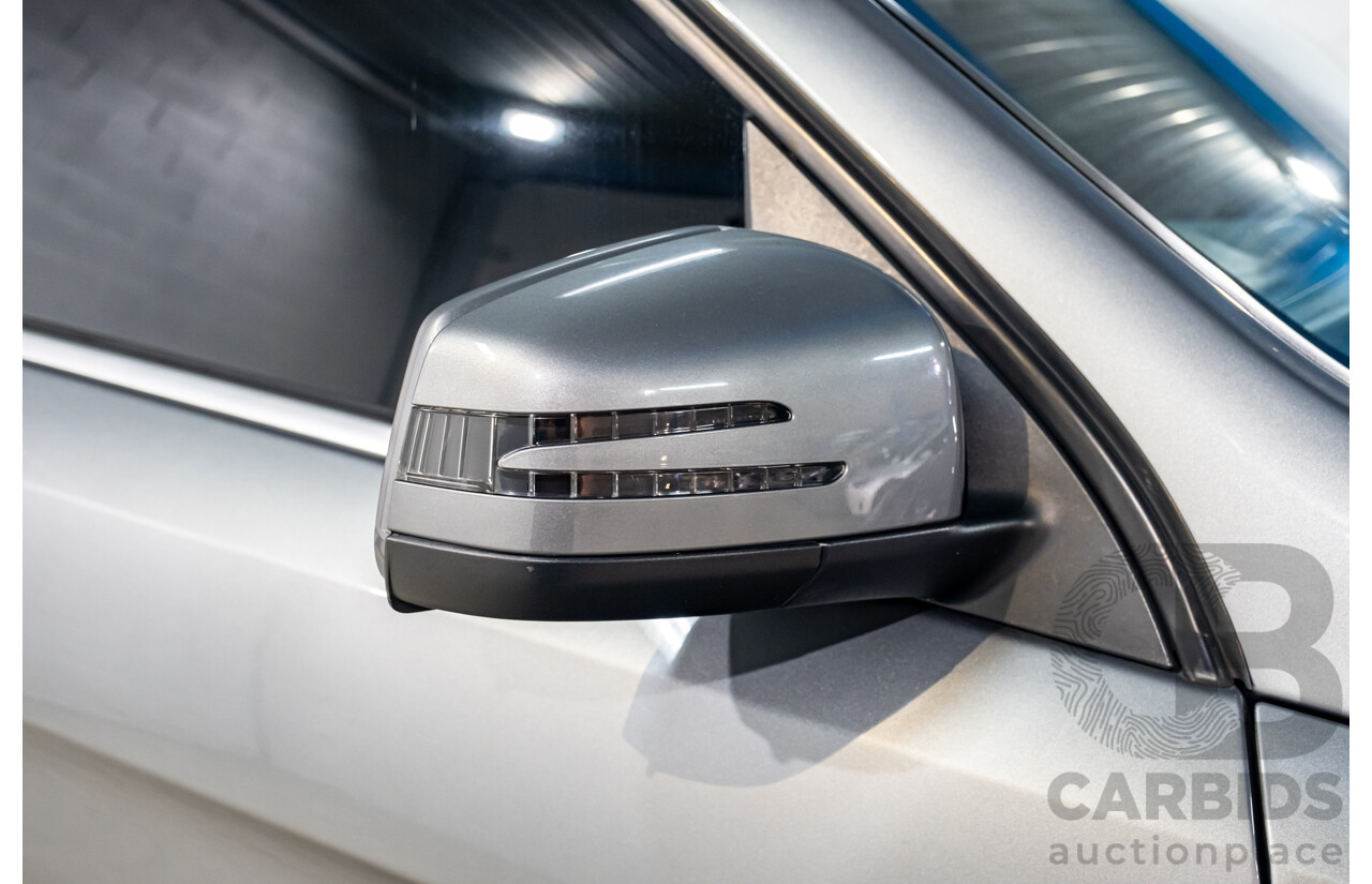 2/2013 Mercedes Benz ML63 AMG (4x4) W166 4d Wagon Palladium Silver Metallic Twin Turbo V8 5.5L