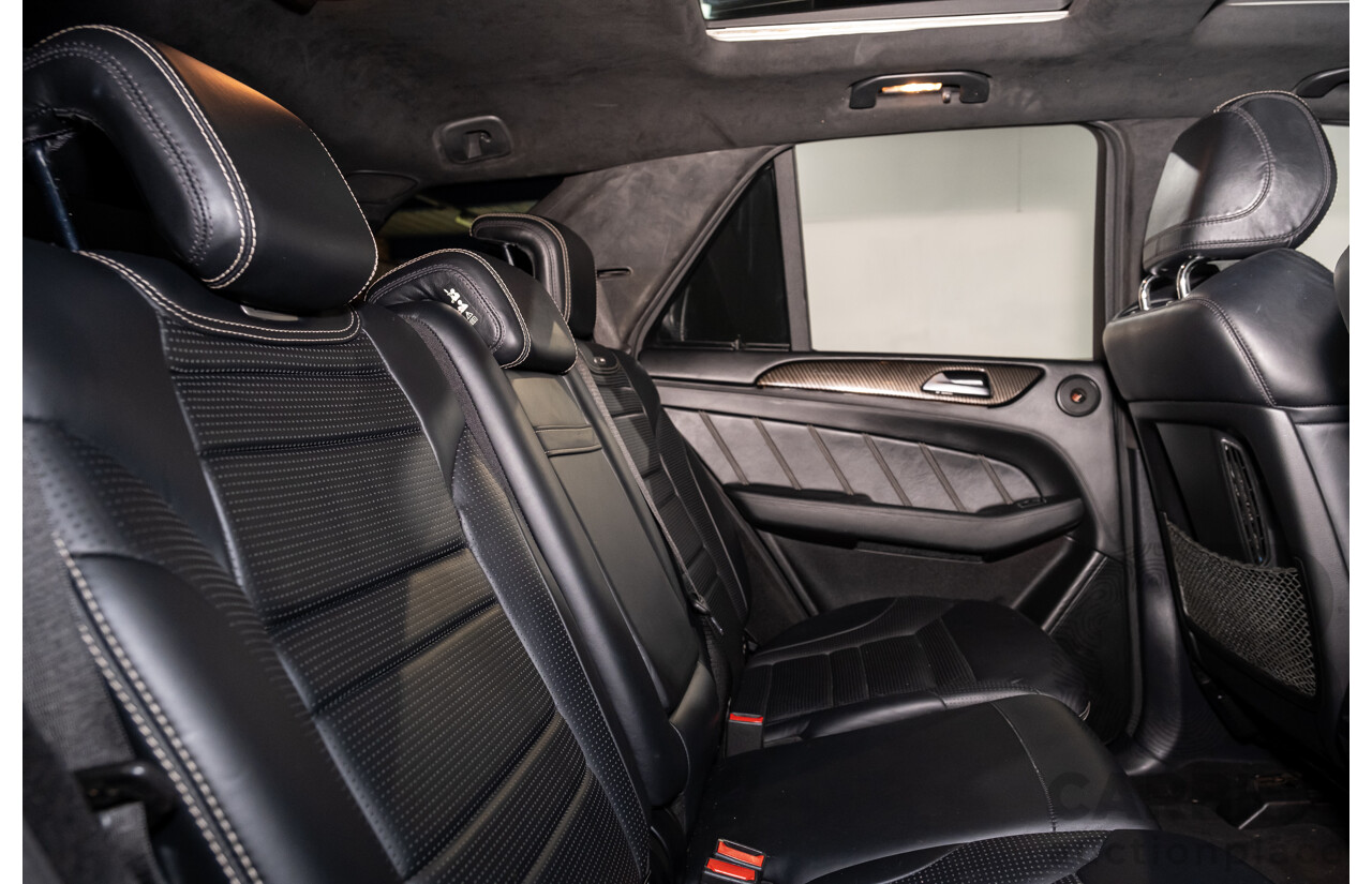 2/2013 Mercedes Benz ML63 AMG (4x4) W166 4d Wagon Palladium Silver Metallic Twin Turbo V8 5.5L