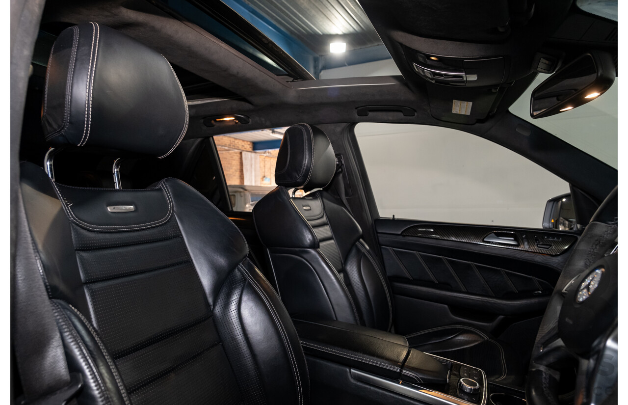 2/2013 Mercedes Benz ML63 AMG (4x4) W166 4d Wagon Palladium Silver Metallic Twin Turbo V8 5.5L