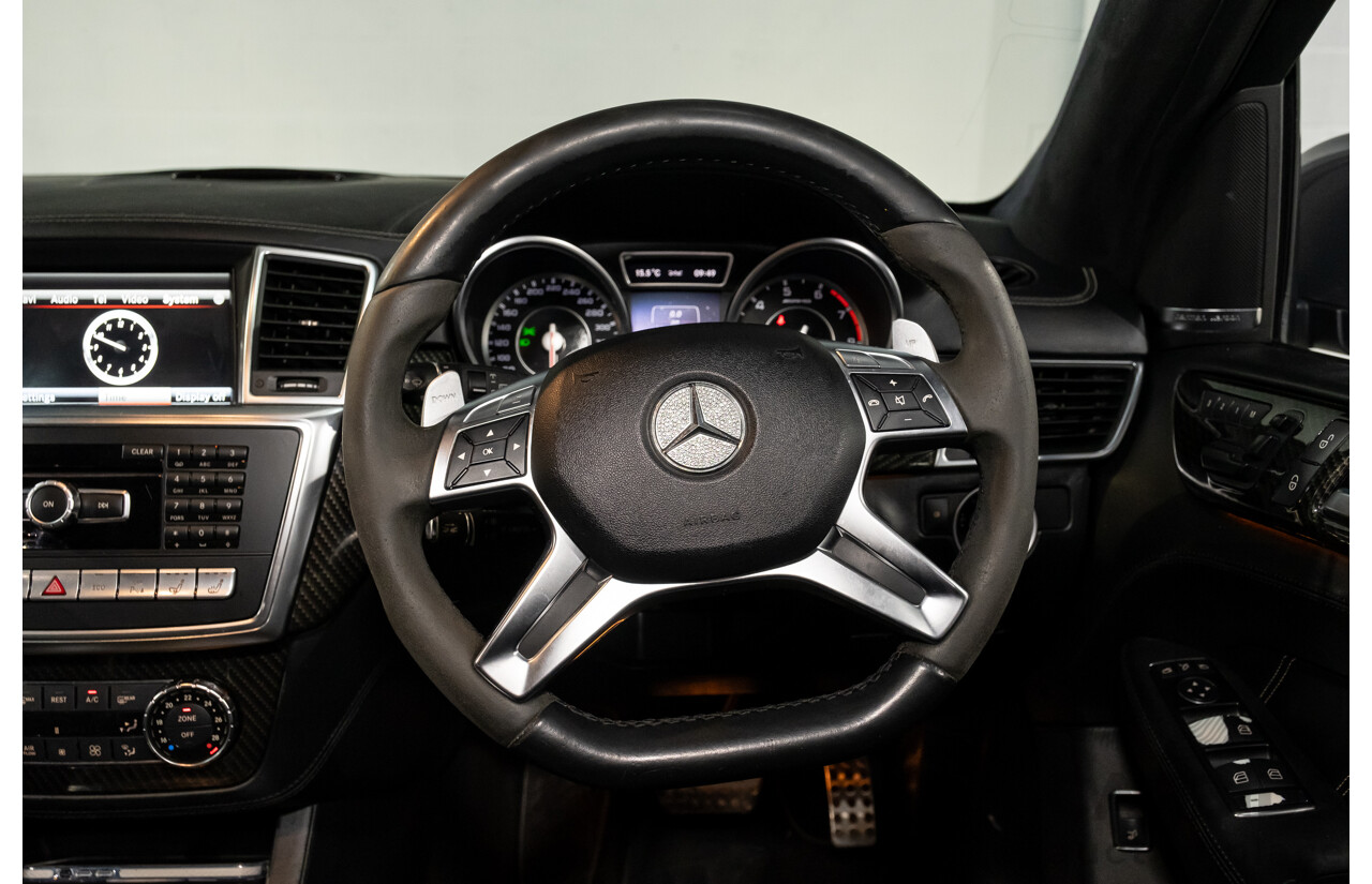 2/2013 Mercedes Benz ML63 AMG (4x4) W166 4d Wagon Palladium Silver Metallic Twin Turbo V8 5.5L