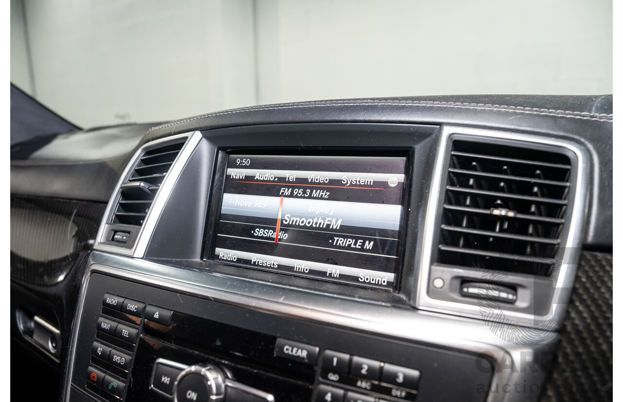 2/2013 Mercedes Benz ML63 AMG (4x4) W166 4d Wagon Palladium Silver Metallic Twin Turbo V8 5.5L