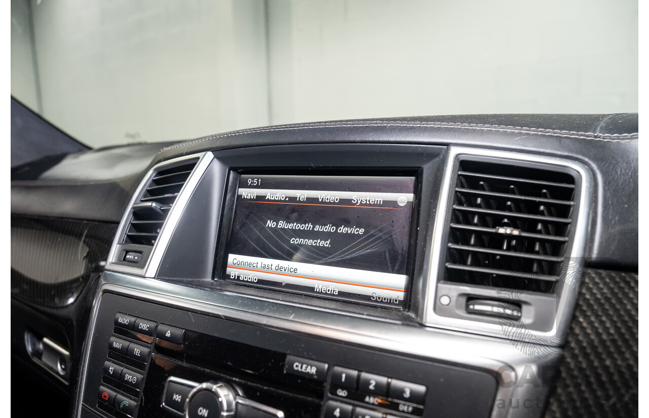 2/2013 Mercedes Benz ML63 AMG (4x4) W166 4d Wagon Palladium Silver Metallic Twin Turbo V8 5.5L