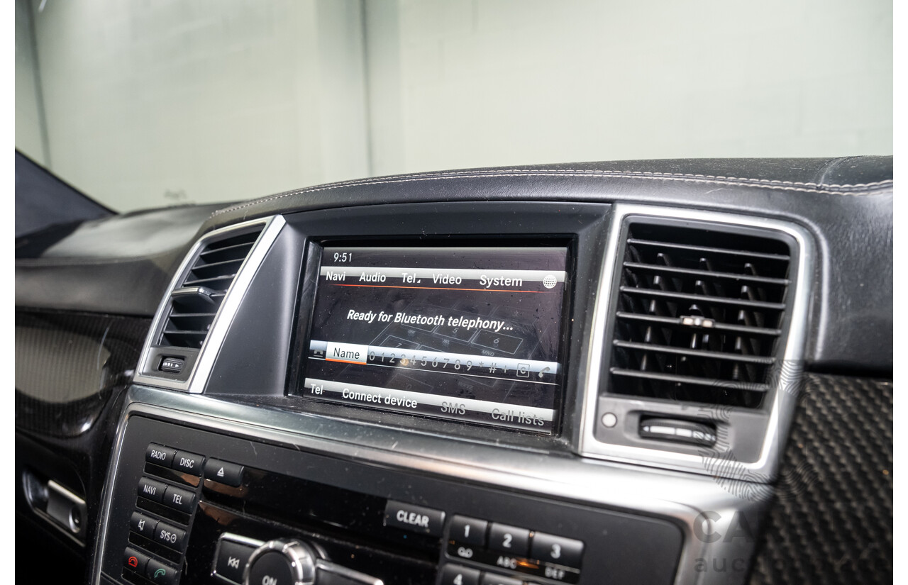 2/2013 Mercedes Benz ML63 AMG (4x4) W166 4d Wagon Palladium Silver Metallic Twin Turbo V8 5.5L