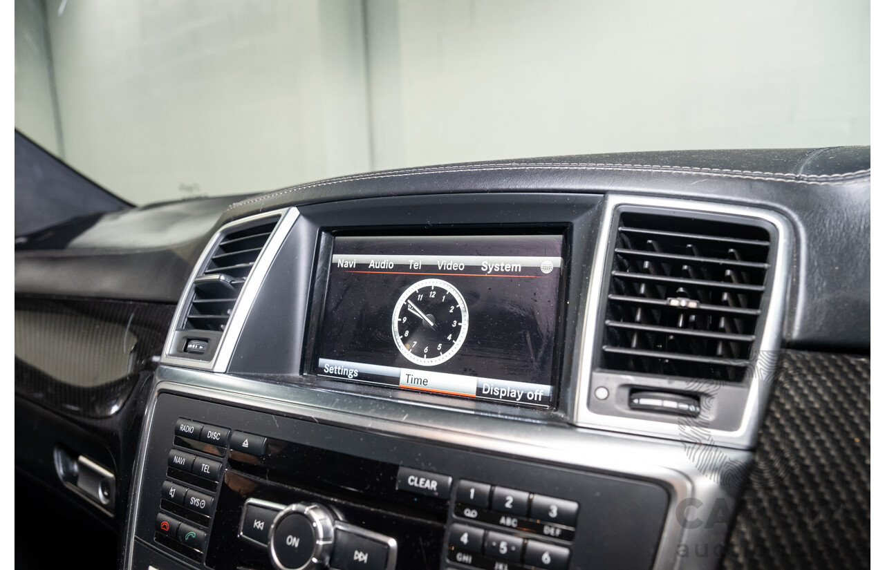 2/2013 Mercedes Benz ML63 AMG (4x4) W166 4d Wagon Palladium Silver Metallic Twin Turbo V8 5.5L