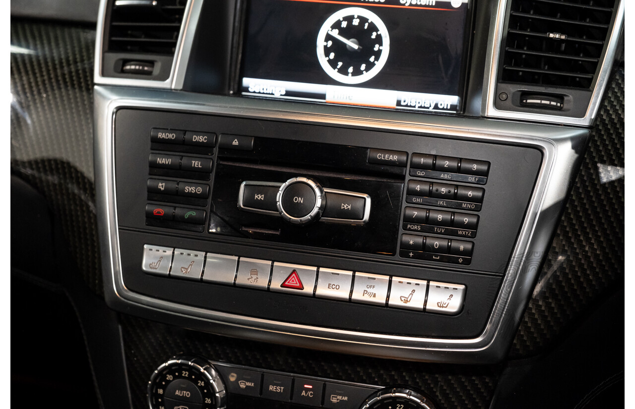 2/2013 Mercedes Benz ML63 AMG (4x4) W166 4d Wagon Palladium Silver Metallic Twin Turbo V8 5.5L