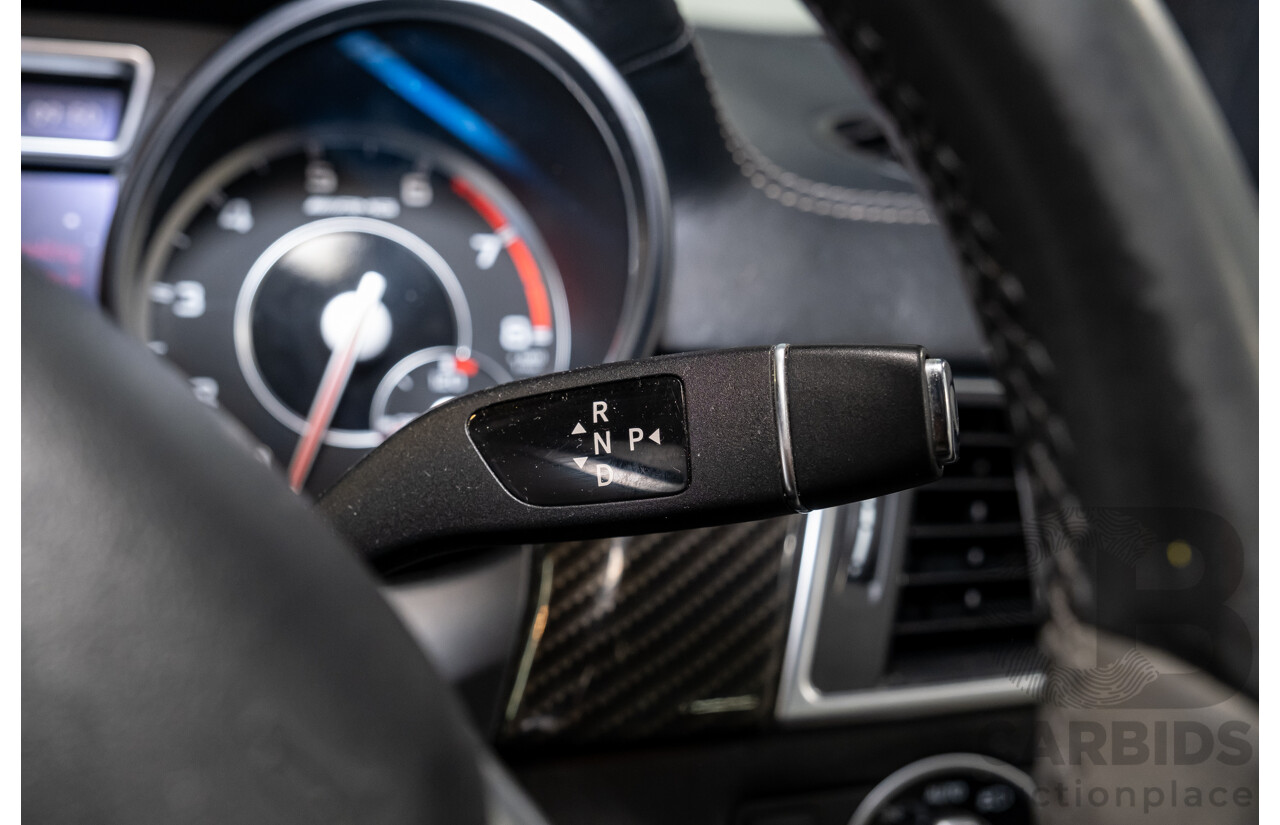 2/2013 Mercedes Benz ML63 AMG (4x4) W166 4d Wagon Palladium Silver Metallic Twin Turbo V8 5.5L