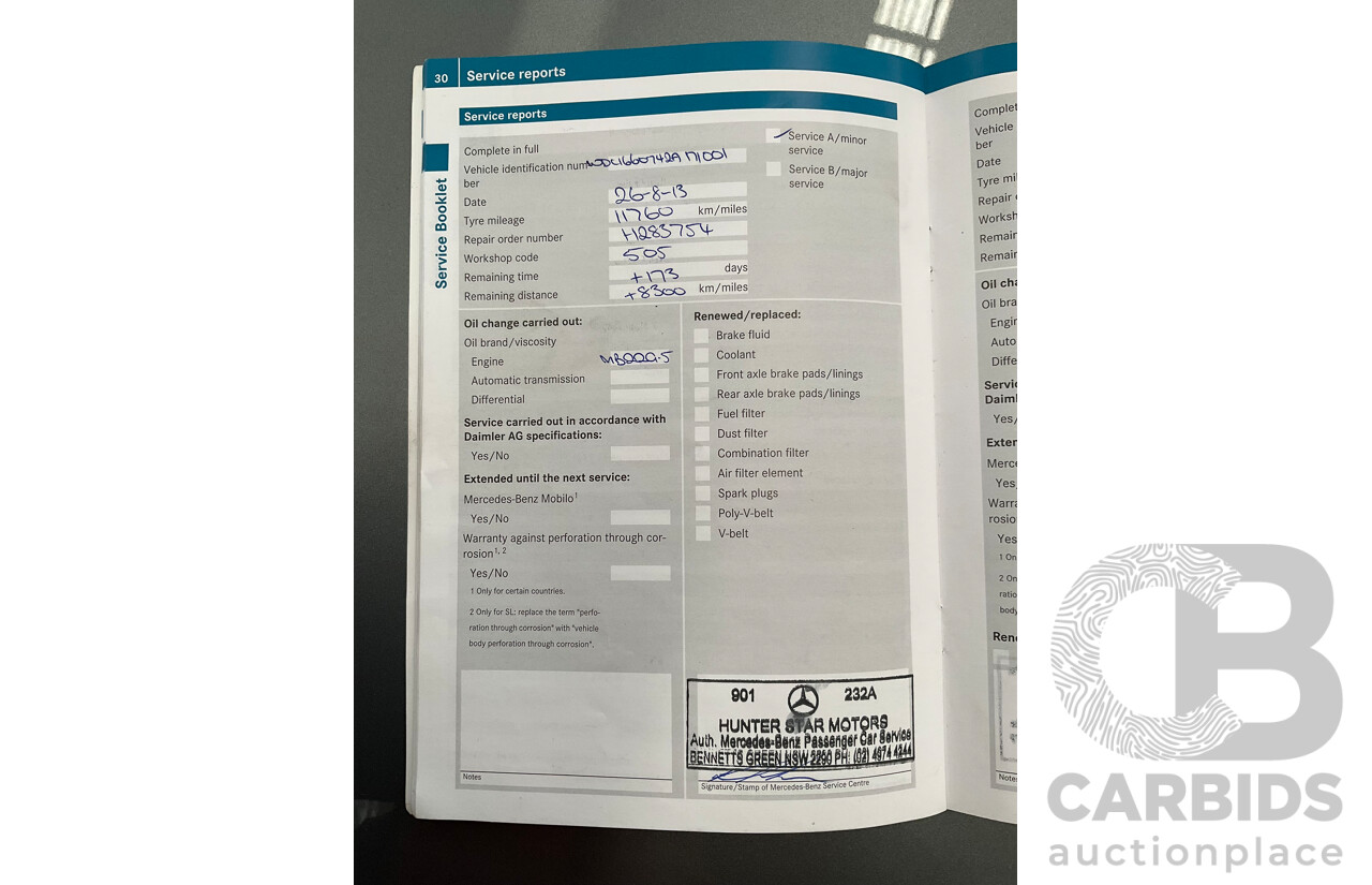 2/2013 Mercedes Benz ML63 AMG (4x4) W166 4d Wagon Palladium Silver Metallic Twin Turbo V8 5.5L