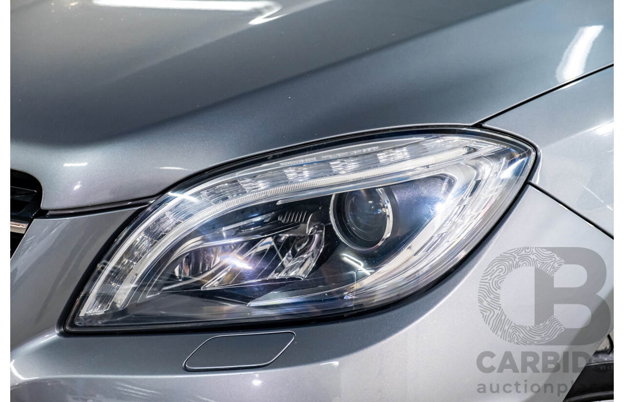 2/2013 Mercedes Benz ML63 AMG (4x4) W166 4d Wagon Palladium Silver Metallic Twin Turbo V8 5.5L