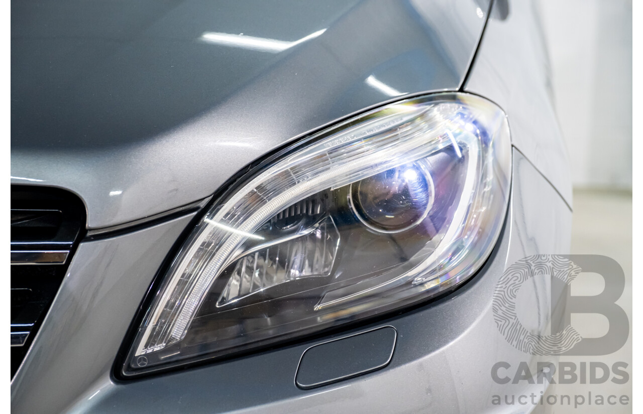 2/2013 Mercedes Benz ML63 AMG (4x4) W166 4d Wagon Palladium Silver Metallic Twin Turbo V8 5.5L