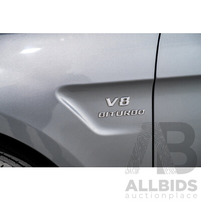 2/2013 Mercedes Benz ML63 AMG (4x4) W166 4d Wagon Palladium Silver Metallic Twin Turbo V8 5.5L