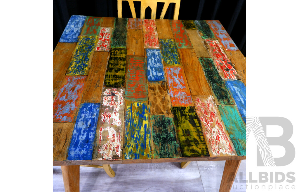 Modern Five Piece Timber Dining Suite