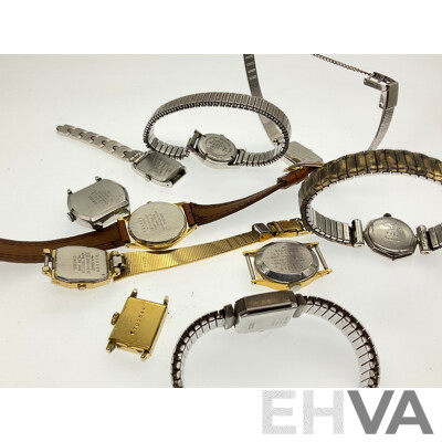 Collection of Women's Vintage Watches, Some for Repair Including Seiko, Citizen and Felicia