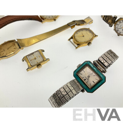 Collection of Women's Vintage Watches, Some for Repair Including Seiko, Citizen and Felicia