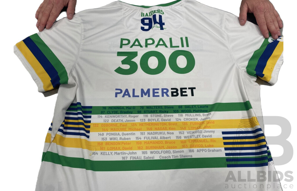 Josh Papalii #300 Personally Signed Underground Spirits 40th Anniversary Gin - Special Edition 08/40 and a Personally Signed Josh Papalii Run-Out Tee.