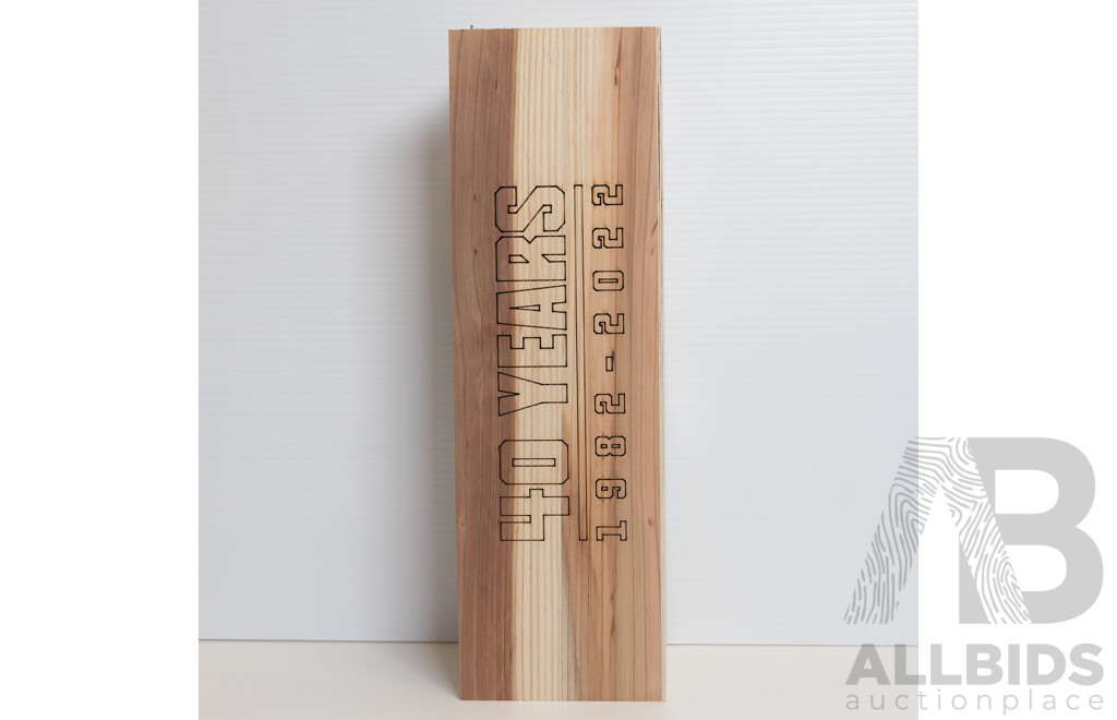 Josh Papalii #300 Personally Signed Underground Spirits 40th Anniversary Gin - Special Edition 08/40 and a Personally Signed Josh Papalii Run-Out Tee.