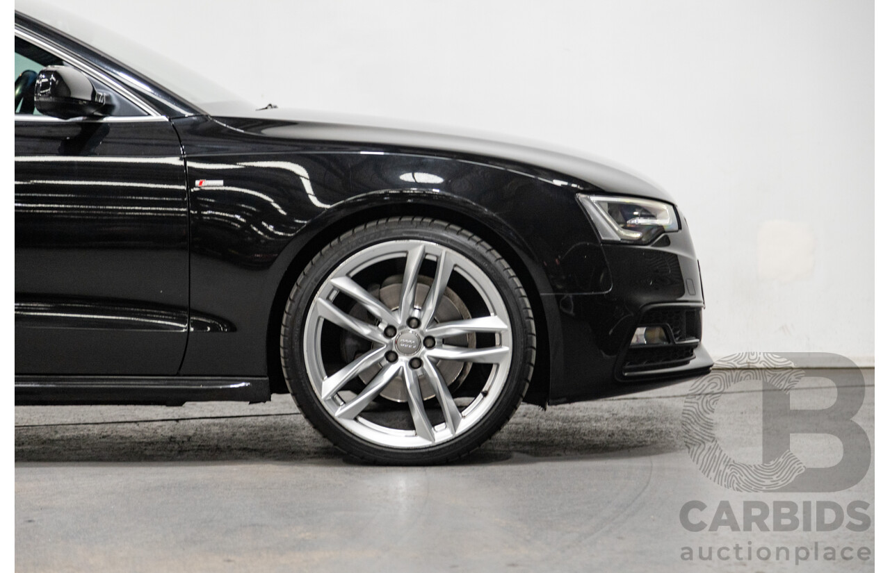 10/2015 Audi A5 Sportback 2.0 TFSI Quattro (AWD) 8T MY16 5d Hatchback Mythos Black Metallic Turbo 2.0L