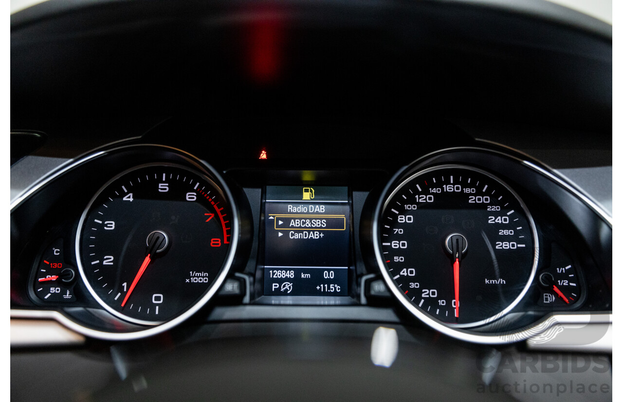 10/2015 Audi A5 Sportback 2.0 TFSI Quattro (AWD) 8T MY16 5d Hatchback Mythos Black Metallic Turbo 2.0L