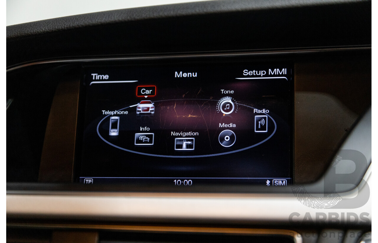 10/2015 Audi A5 Sportback 2.0 TFSI Quattro (AWD) 8T MY16 5d Hatchback Mythos Black Metallic Turbo 2.0L