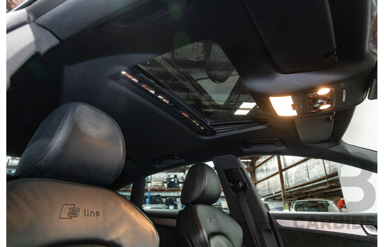 10/2015 Audi A5 Sportback 2.0 TFSI Quattro (AWD) 8T MY16 5d Hatchback Mythos Black Metallic Turbo 2.0L