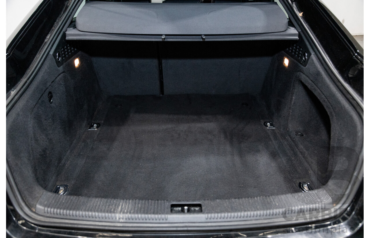 10/2015 Audi A5 Sportback 2.0 TFSI Quattro (AWD) 8T MY16 5d Hatchback Mythos Black Metallic Turbo 2.0L